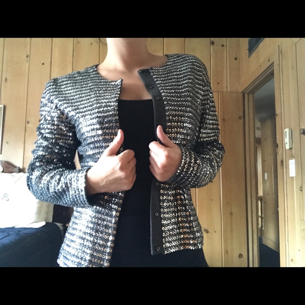 Vintage Adrienne Vittadini Sequin Jacket